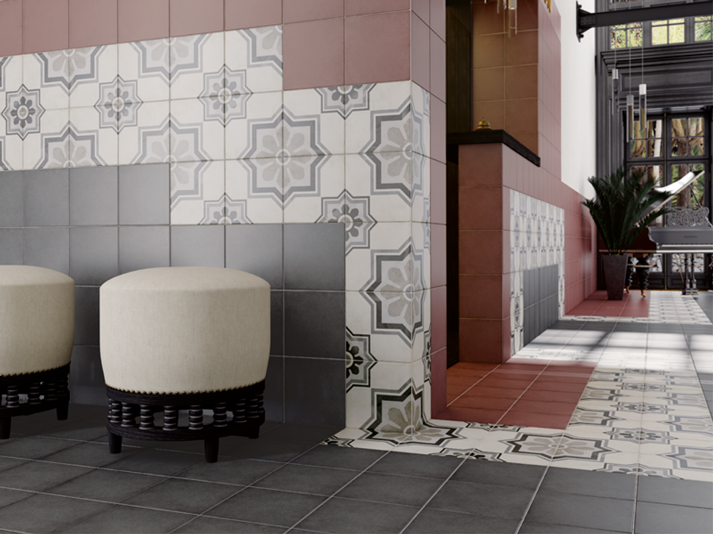 Equipe Art Nouveau Capitol Grey 20x20