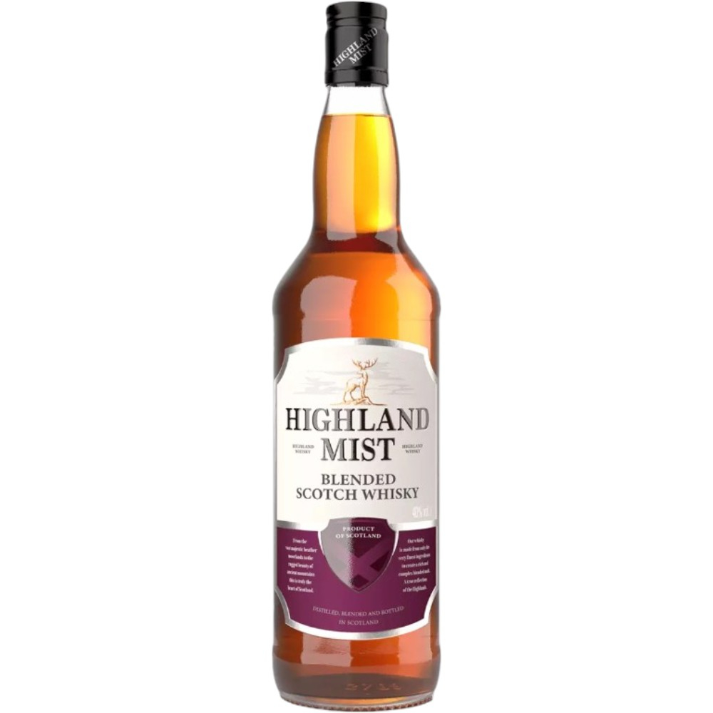 Виски Highland Mist Blend 0,7 л. В подарочной упаковке с 2 бокалами