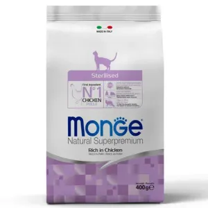 Сухой корм Monge Cat Daily Line Sterilised для стерилизованных кошек, из курицы