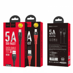 Кабель USB на Type-C Hoco U53 5A (black)