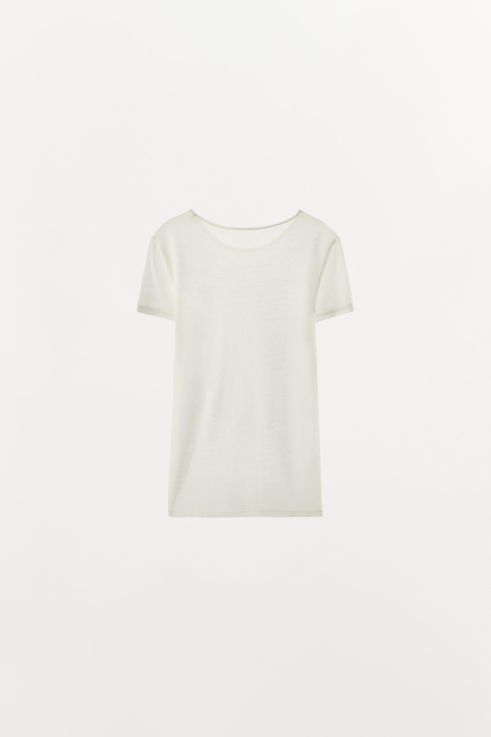 ФУТБОЛКА ИЗ СМЕСИ ШЕРСТИ — ZARA