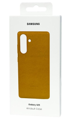 Накладка для Samsung Galaxy S25 MagSafe Kindsuit Case кожанный светло-коричневый