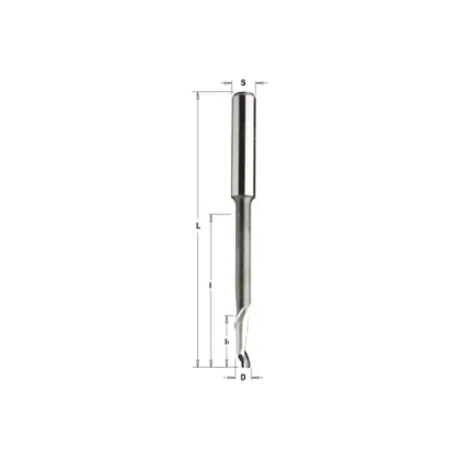 Фреза спиральная по алюминию HSS+Co Z1 S=8 D=10x14/95x120 RH CMT 189.100.51