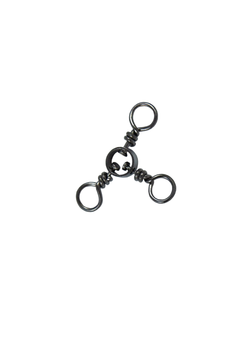 Вертлюжок рыболовный Fish Crystal  на три направления (с кольцом) 3-WAY SWIVEL 1717 №9 (5 упаковок)