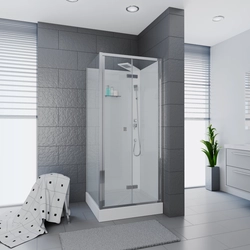 Душевая кабина Ceruttispa (ЧеруттиСпа) BELLA90T, с низким поддоном, 90x90x225