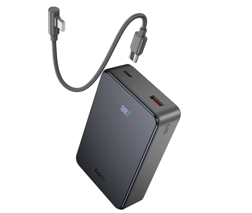 Powerbank Hoco J170A 20000mAh 1USB/2С 22.5W+PD20W с кабелем Type-C серый