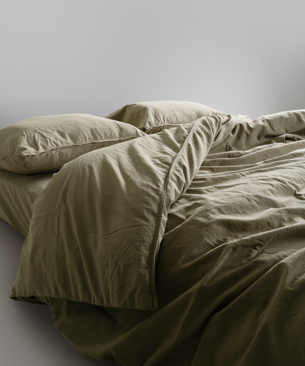 Lımasso КПБ 4 пр. Stonewashed Standart Akdeniz Yeşili пододеяльник 200*220, простынь 240*260, наволочки 50*70 2шт