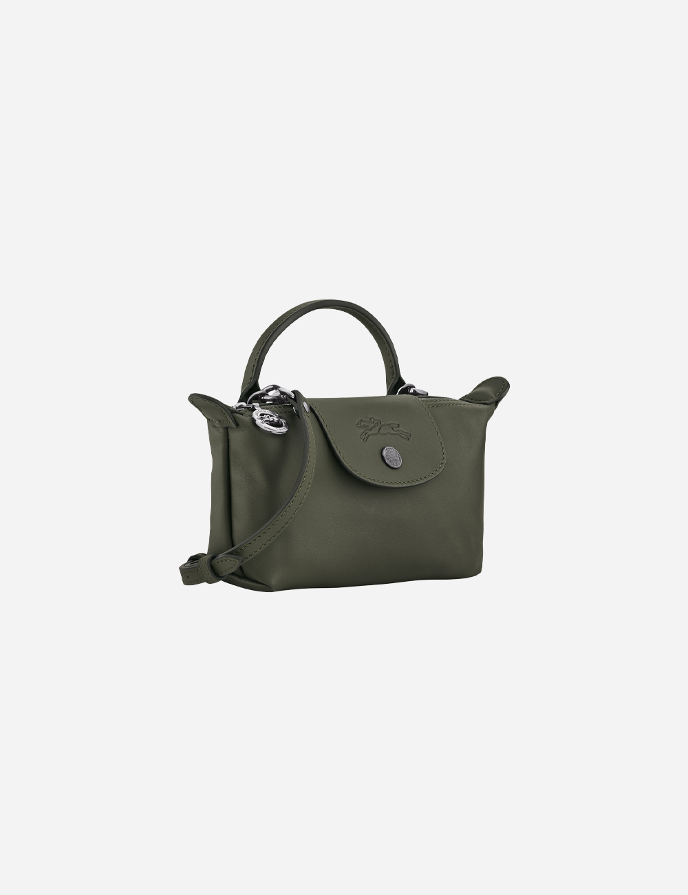 Longchamp Le Pliage Xtra XS Pouch Leather "Fir"