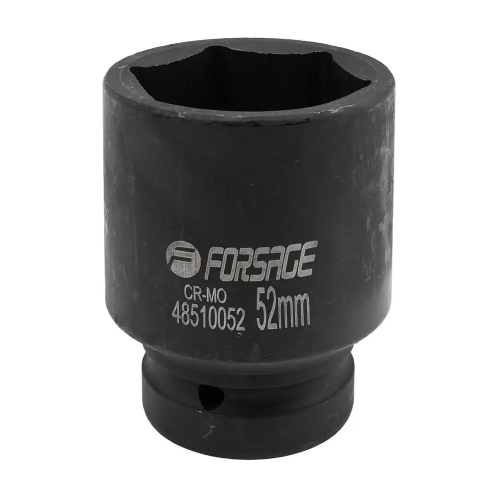 Головка ударная глубокая 1'', 52мм (6гр.) Forsage F-48510052
