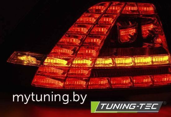 Фонари задние LED SPORT BLACK SEQ для VW GOLF 7 13-17