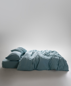 Lımasso КПБ 4 пр. Stonewashed Standart Mineral Blue пододеяльник 200*220, простынь 240*260, наволочки 50*70 2шт