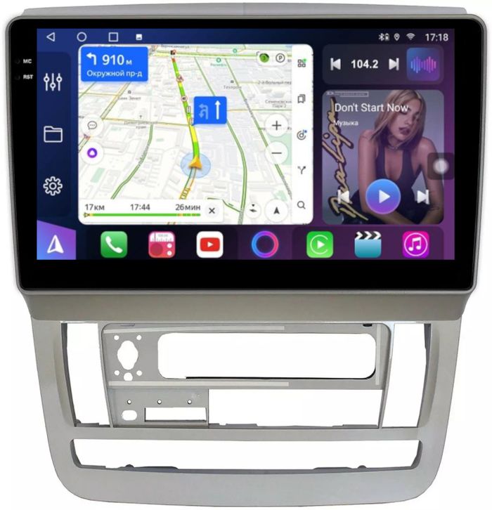 Магнитола для Toyota Alphard 1 2002-2005 - FarCar S500-TS10 монитор 9.5" QLED на Android 14, Быстрая, CarPlay, 4G SIM-слот