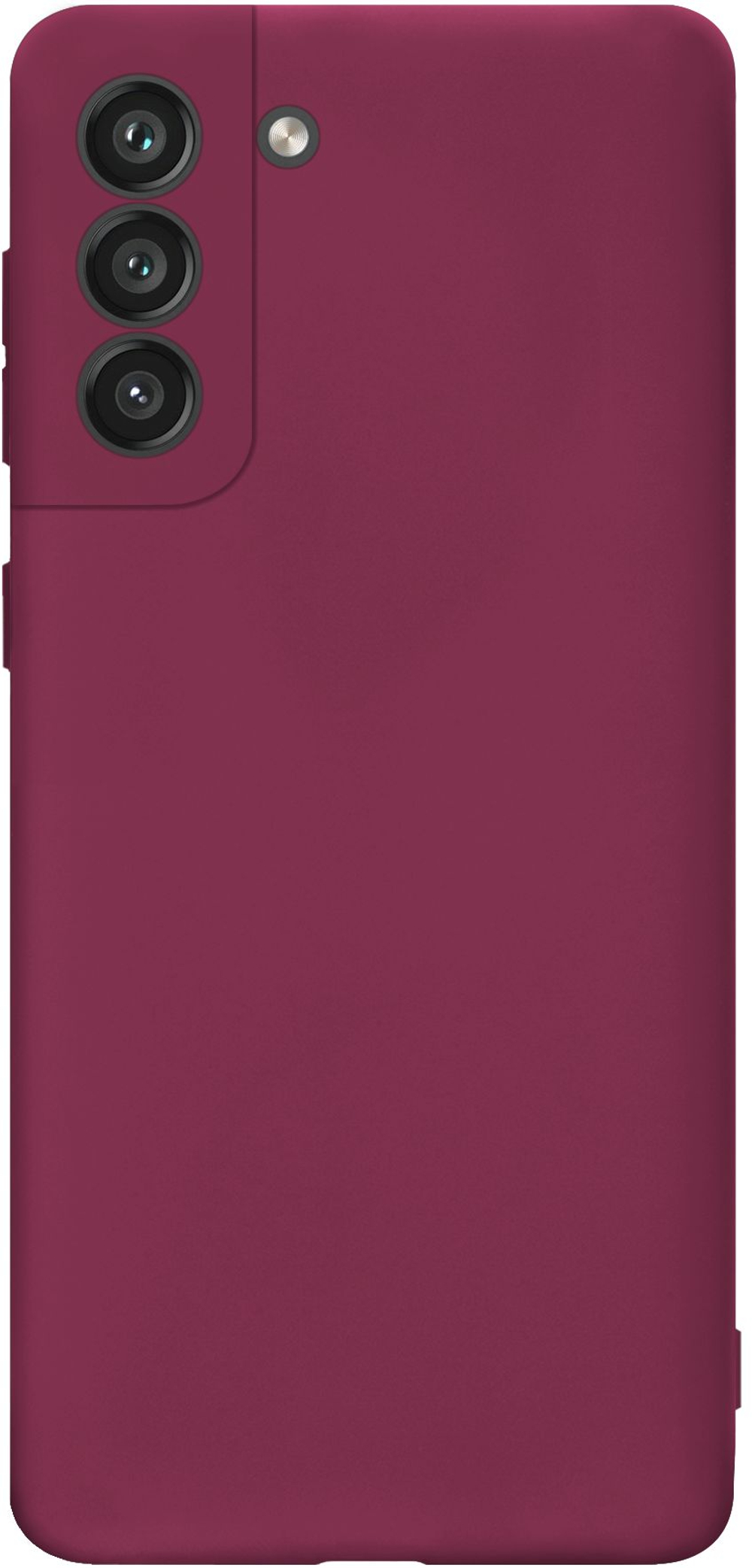 Мягкий Soft Touch чехол из силикона для SAMSUNG GALAXY S21 5G (не ULTRA / FE / PLUS!) с бархатной подкладкой