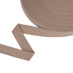 Тесьма (лента) киперная (100% х/б) 20 мм / 50 метров, льняной/linen, Gamma TCT-20