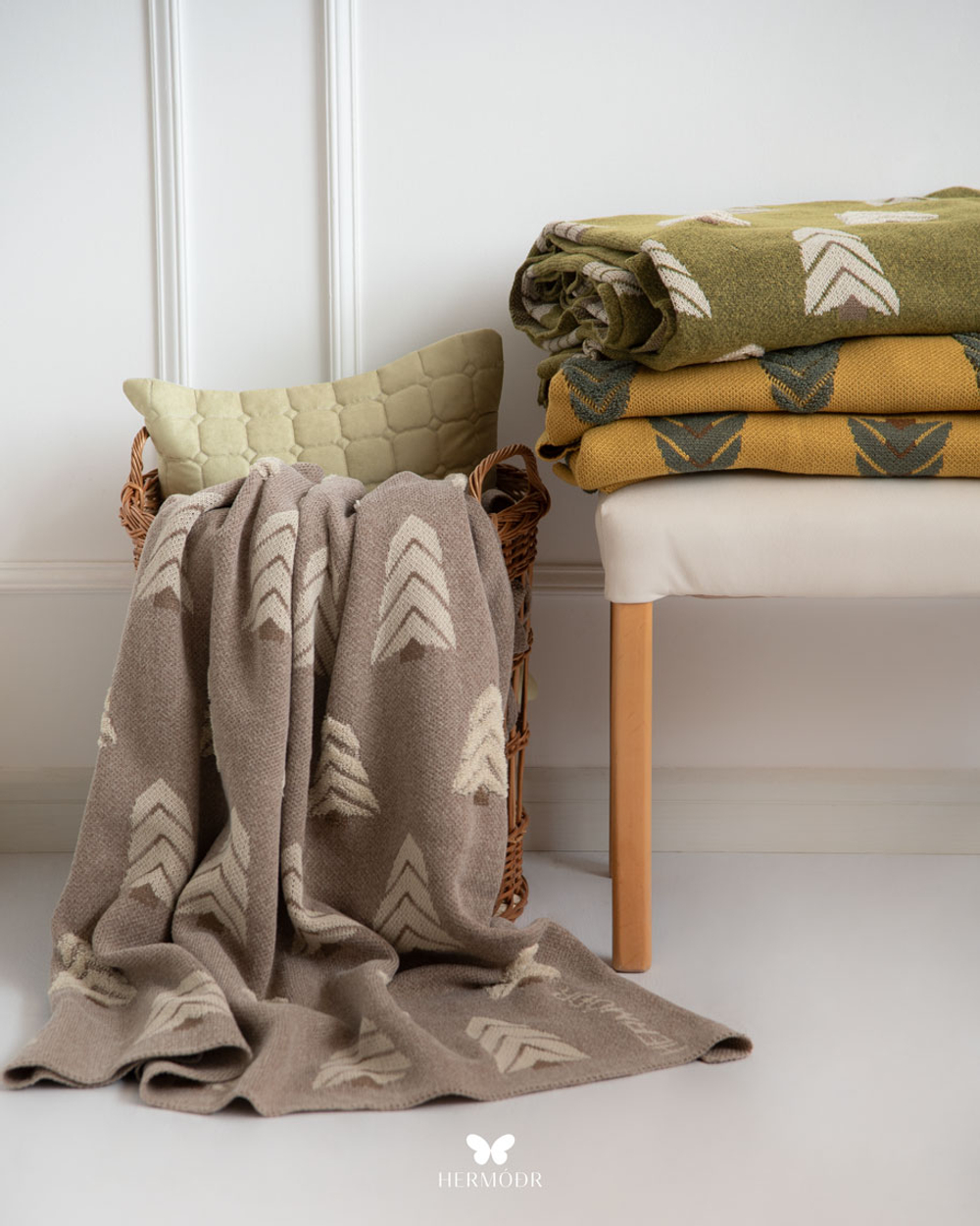 Плед Crimson Sofa Shawl Olive 200 × 250 см 130220336 Иран