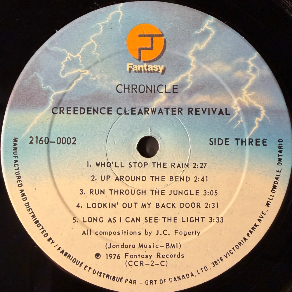 Creedence Clearwater Revival Featuring John Fogerty ‎– Chronicle - The 20 Greatest Hits 2LP (Канада 1976г.)