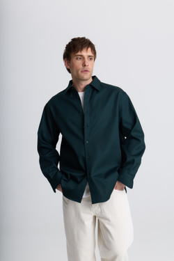 Рубашка из хлопка | dark green