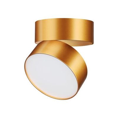 358751 OVER NT21 411 матовое золото Светильник накладной светодиодный IP20 LED 24W 4000K 2100Лм 100-265V PROMETA
