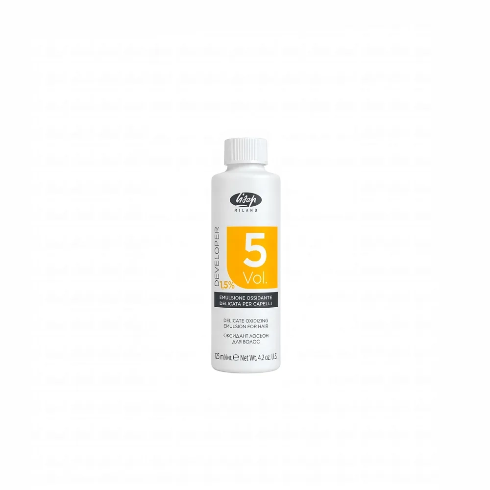 Оксидант-лосьон для волос 1,5% – Lisap Delicate Oxidizing Emulsion for hair 5 vol 125 мл