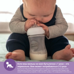 Бутылочка Philips Avent Natural 1+мес 260мл SCY903/01