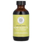 Pure Body Naturals, Органическое масло семян конопли первого отжима, 118 мл (4 жидк. унц.)