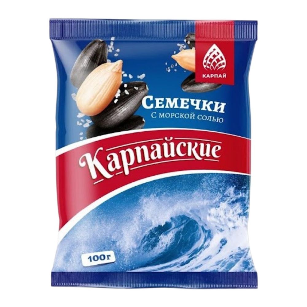 Семечки жареные (фасов) "Карпайские" соленые 20*100гр