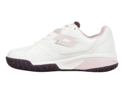 Женские теннисные кроссовки Lotto Raptor Hyperpulse 300 Clay - all white/hushed violet