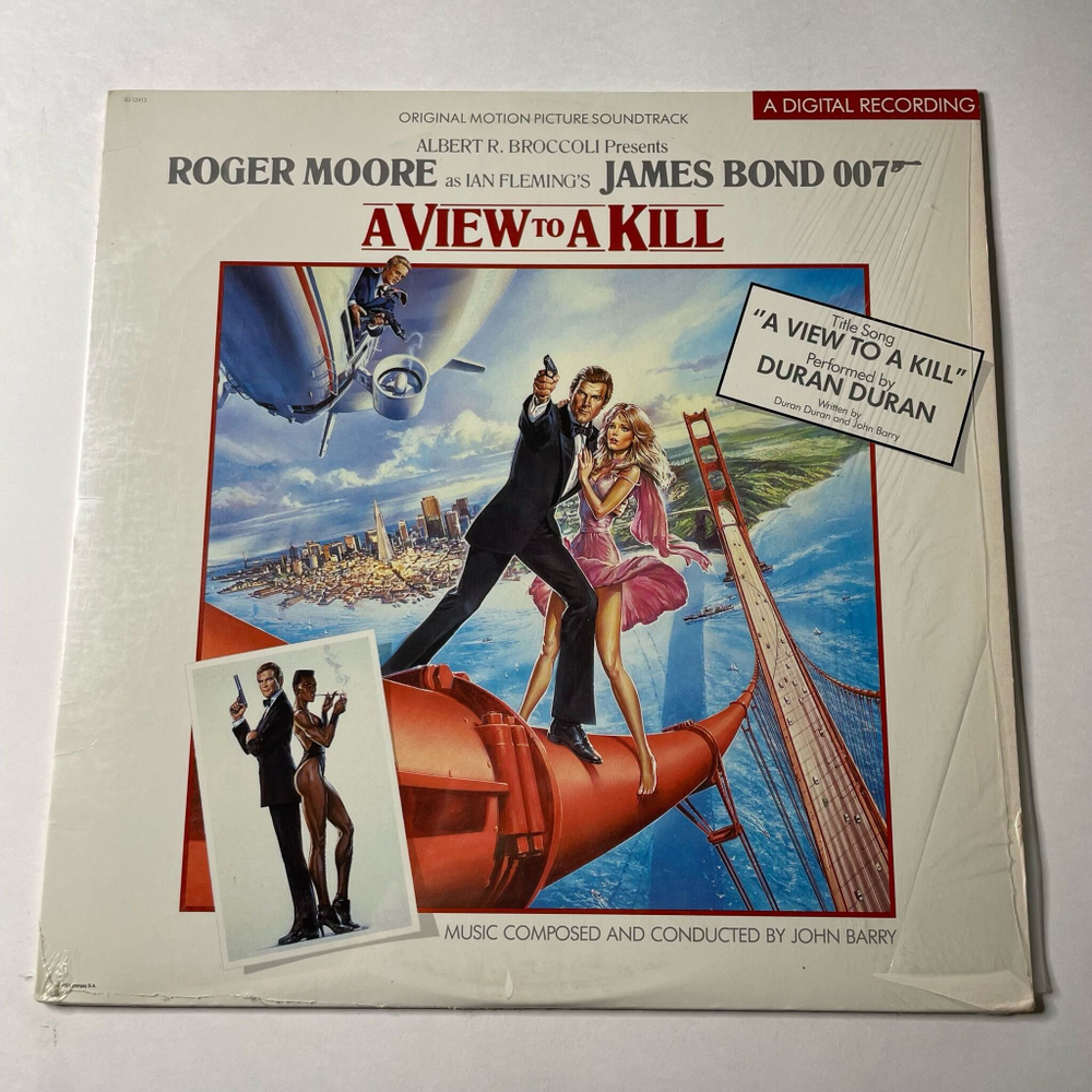 Винтажная виниловая пластинка LP James Bond 007 Вид На Убийство John Barry A View To A Kill (Motion Picture Soundtrack) (USA 1985)