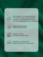 Флис 2-сторонний 0240-F258 240 г/м², 100% ПЭ 150см цв.F258 зеленый уп.10м