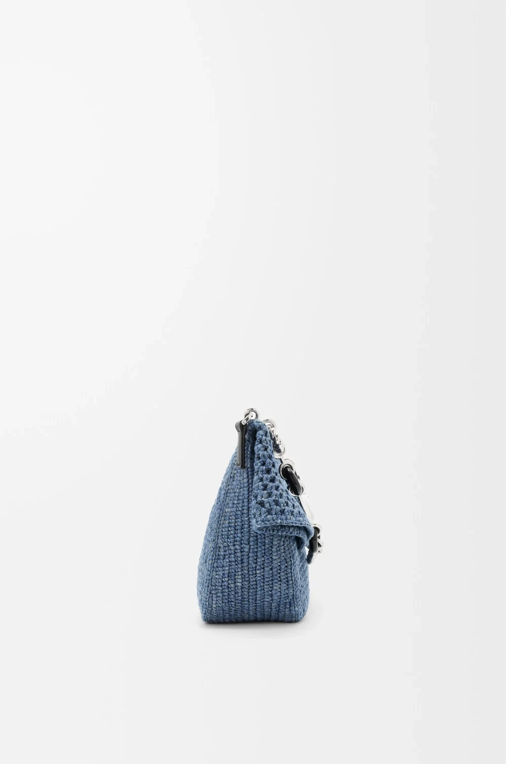 Loewe Средняя сумка Ola связанная крючком, синий