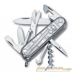 Нож перочинный Victorinox Climber 1.3703.T7 91мм 14 функций полупрозрачный серебристый