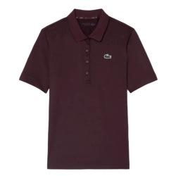 Женское теннисное поло Lacoste Slim Fit UV Protect Stretch Golf - dark burgundy