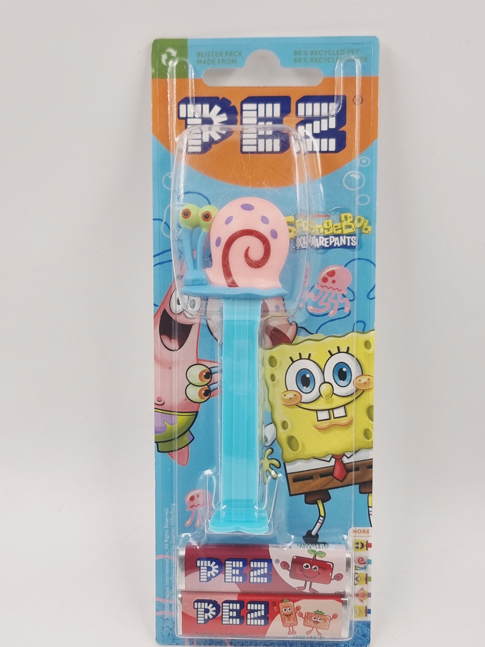 Конфеты PEZ с игрушкой, 2 набора с конфетами по 8,5 г и 1 игрушка-диспенсер (Австрия)