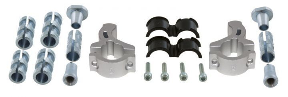 Крепеж защиты рук алюминиевый D22-28 Rtech R-KITMOUNT005