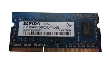 Модуль памяти ELPIDA 2GB PC3-10600 1Rx8 SO-DIMM DDR3 1333MHz