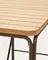 Барный стол Salguer 140x70х96 см, массив акации, коричневая сталь