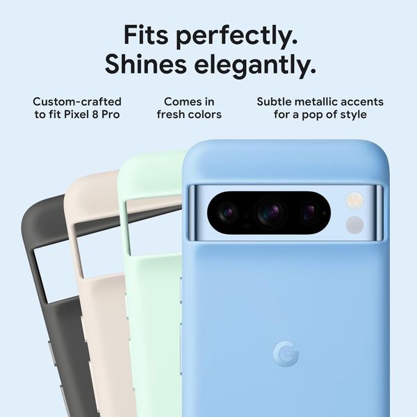 Чехол Google Pixel 8 Pro Protective Stain-Resistant Silicone Case (Porcelain)