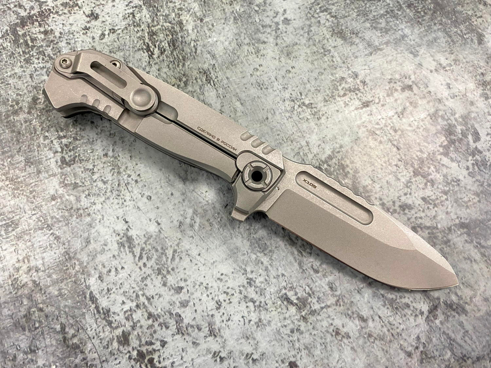 Складной нож ULTRAS-F STONEWASH, BLACK – N.C.CUSTOM, NCC200-SW/BK