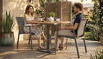 Стол обеденный Ideal Patio МИРРА алюминий, поливуд 80х80 см (1 ножка)