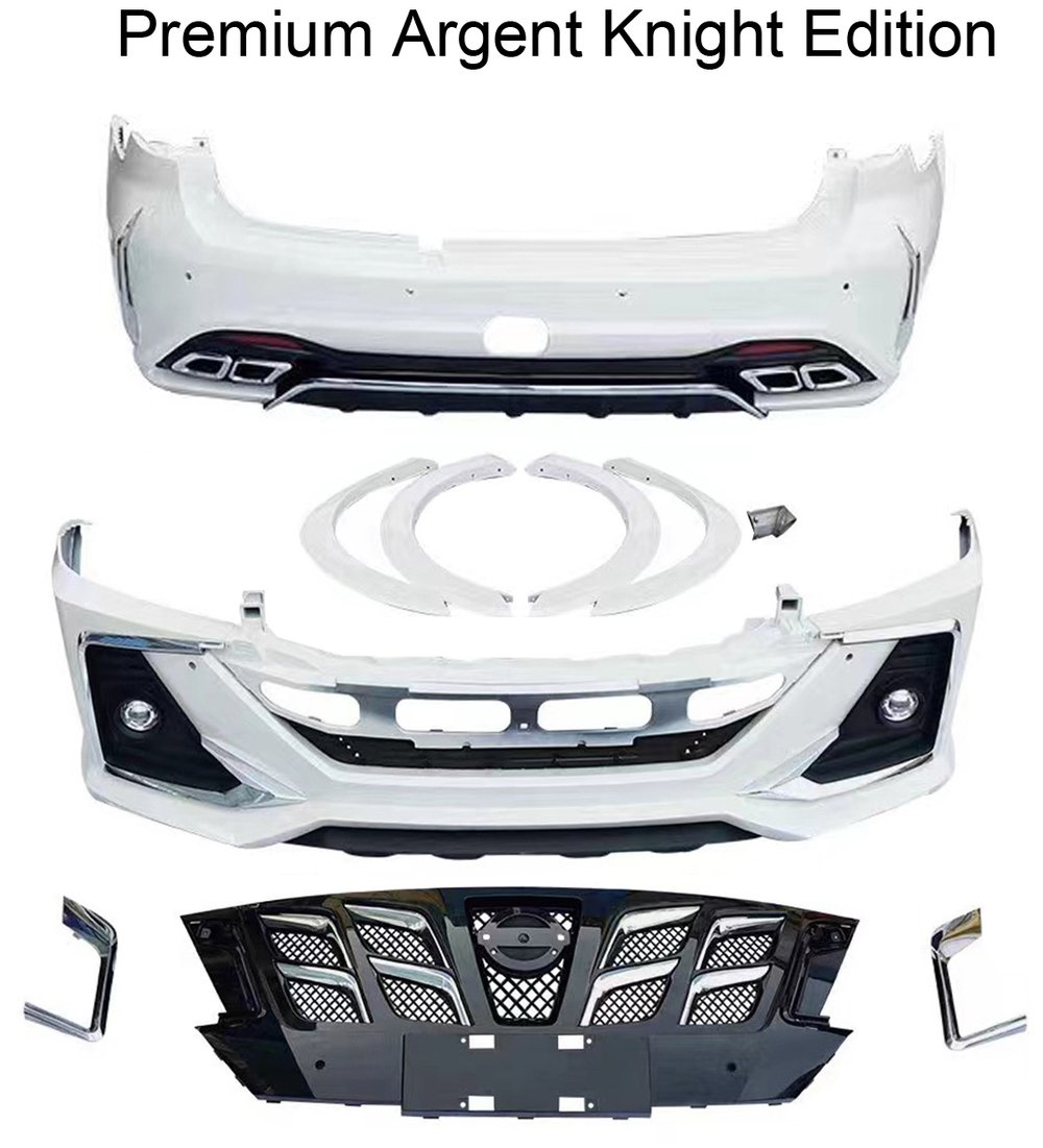 Обвес переделка в стиле Argent Knight для Nissan Patrol Y62 2014-2020 Ниссан декоративный тюнинг