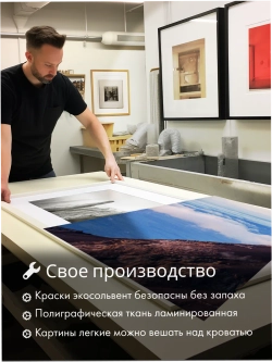 Картина Дыхание вулкана модульная 50x70см 3шт.