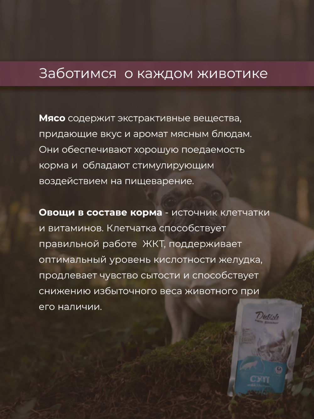 НАБОР Консервы DELISH Super Premium для собак с индейкой, овощами и клюквой (паштет) - 10 шт х 80 гр