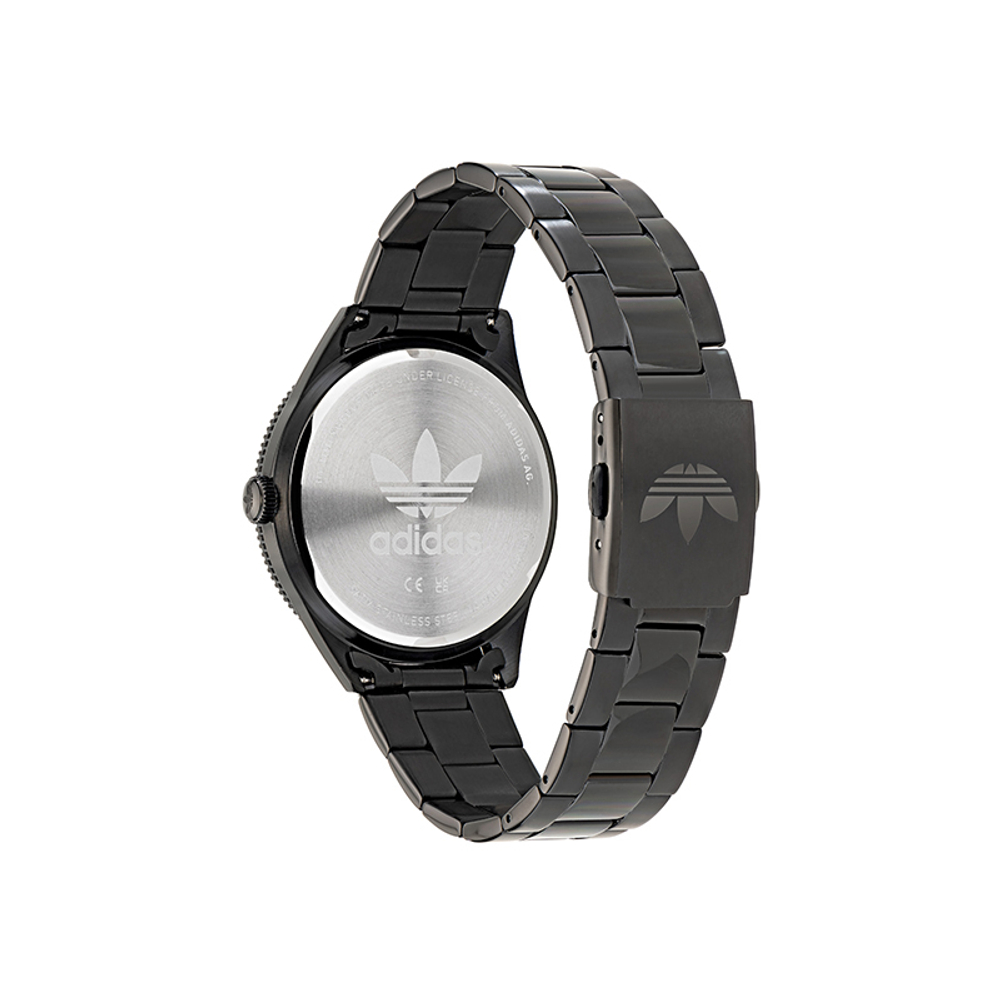 Adidas Originals FASHION Wrist Watch Quartz Movement Stainless Steel Strap Black Dial Women"s Watch 50m Water Resistant