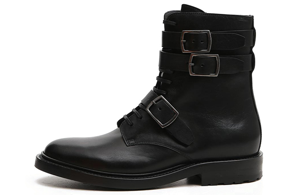 SAINT LAURENT Army Ankle Boots Women"s Black