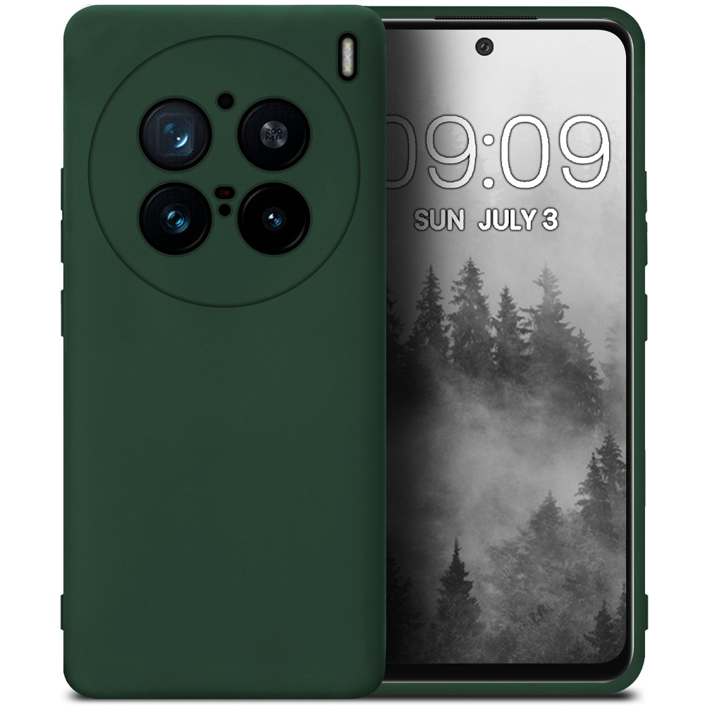 Мягкий Soft Touch чехол из силикона для VIVO X200 PRO с бархатной подкладкой