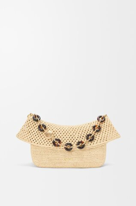 Loewe Средняя сумка Ola, связанная крючком, натуральный