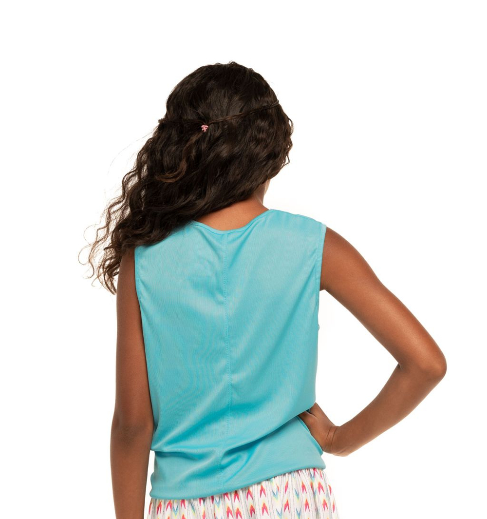 Футболка для девочки Lucky in Love Desert Vibes Twist Front Tank - sky