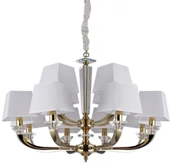 Подвесная люстра 11400 11408+4/C gold Newport