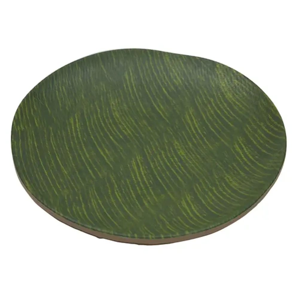 Блюдо 26*3,5 см круглое Green Banana Leaf пластик меламин P.L. Proff Cuisine