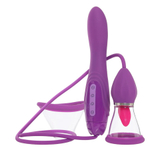 Вибростимулятор с помпой и имитатором языка PipeDream Fantasy for Her Ultimate Pleasure Max Stimulator 496812